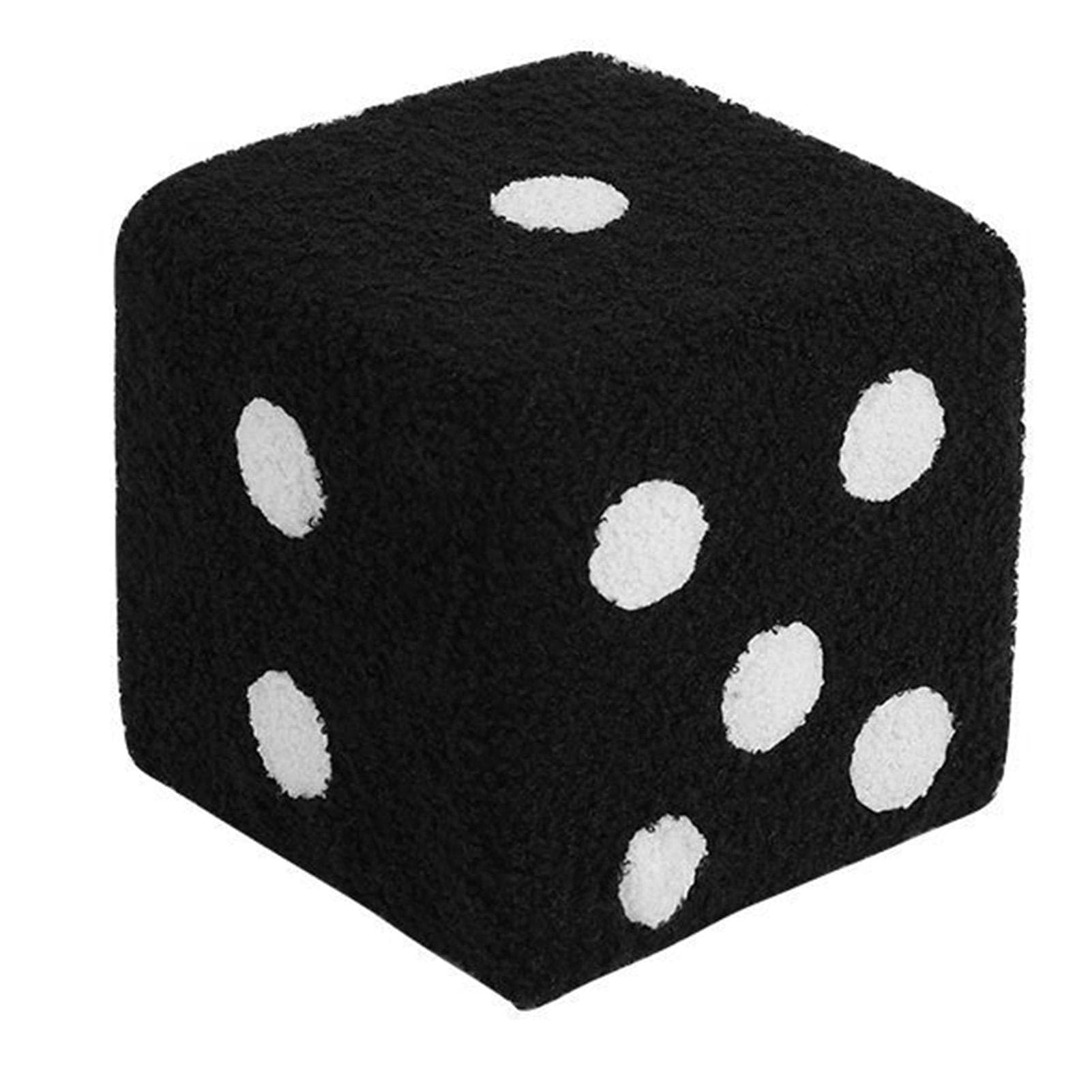 Foot Stool Soft Comfortable Simple Warm Sturdy Base Cube Stool for Home Living Room Bedroom Black black