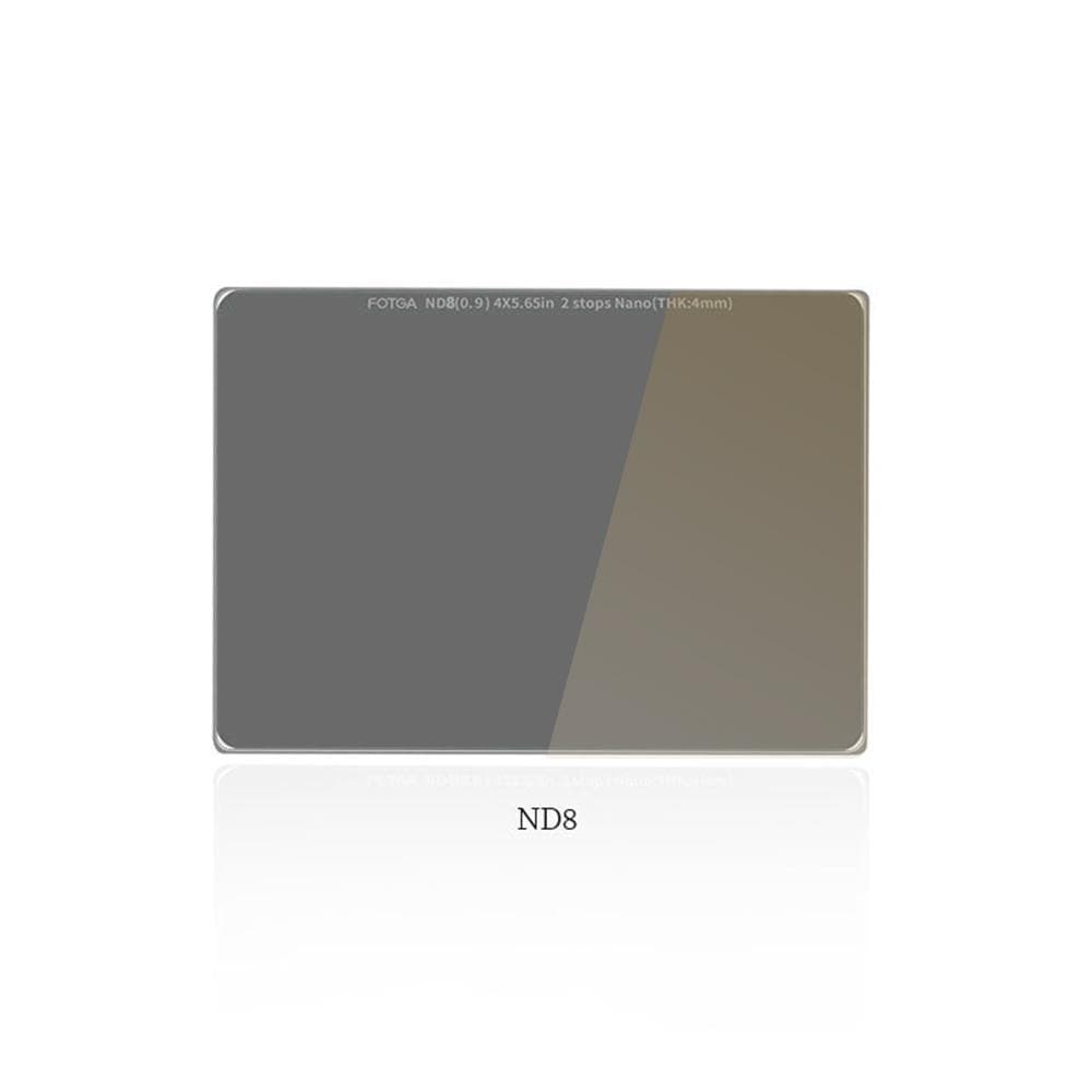FOTGA 4mm ND1000(3.0)10-stop Lens Filter 4*5.65in ND Filters Optical Glass Waterproof ND8 transparent