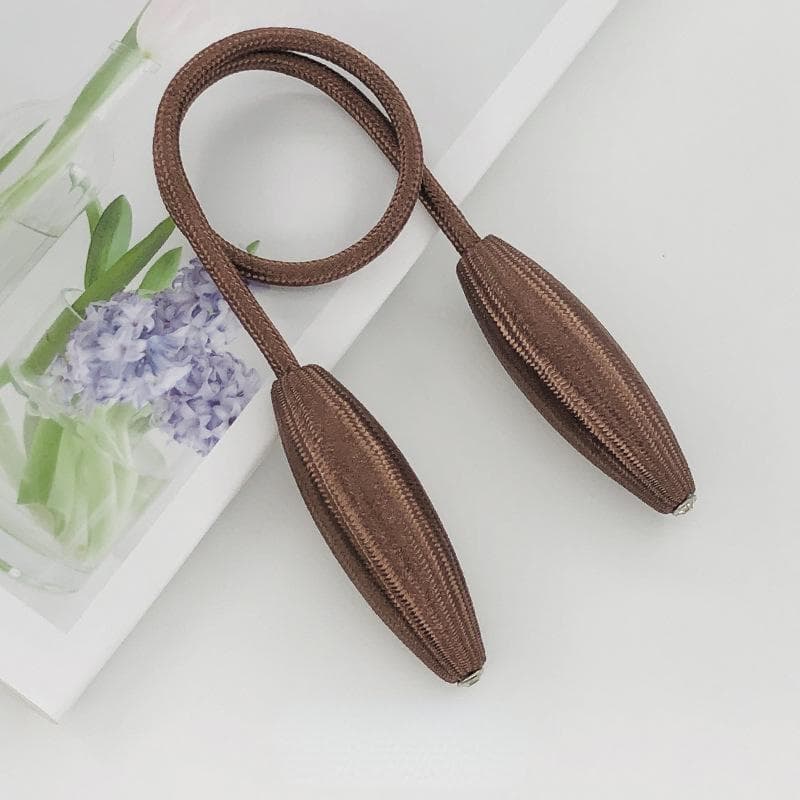 1Pc Curtain Tieback Hanging Belt Ropes Curtain Holdback Curtain Clip Buckle Curtain Straps coffee