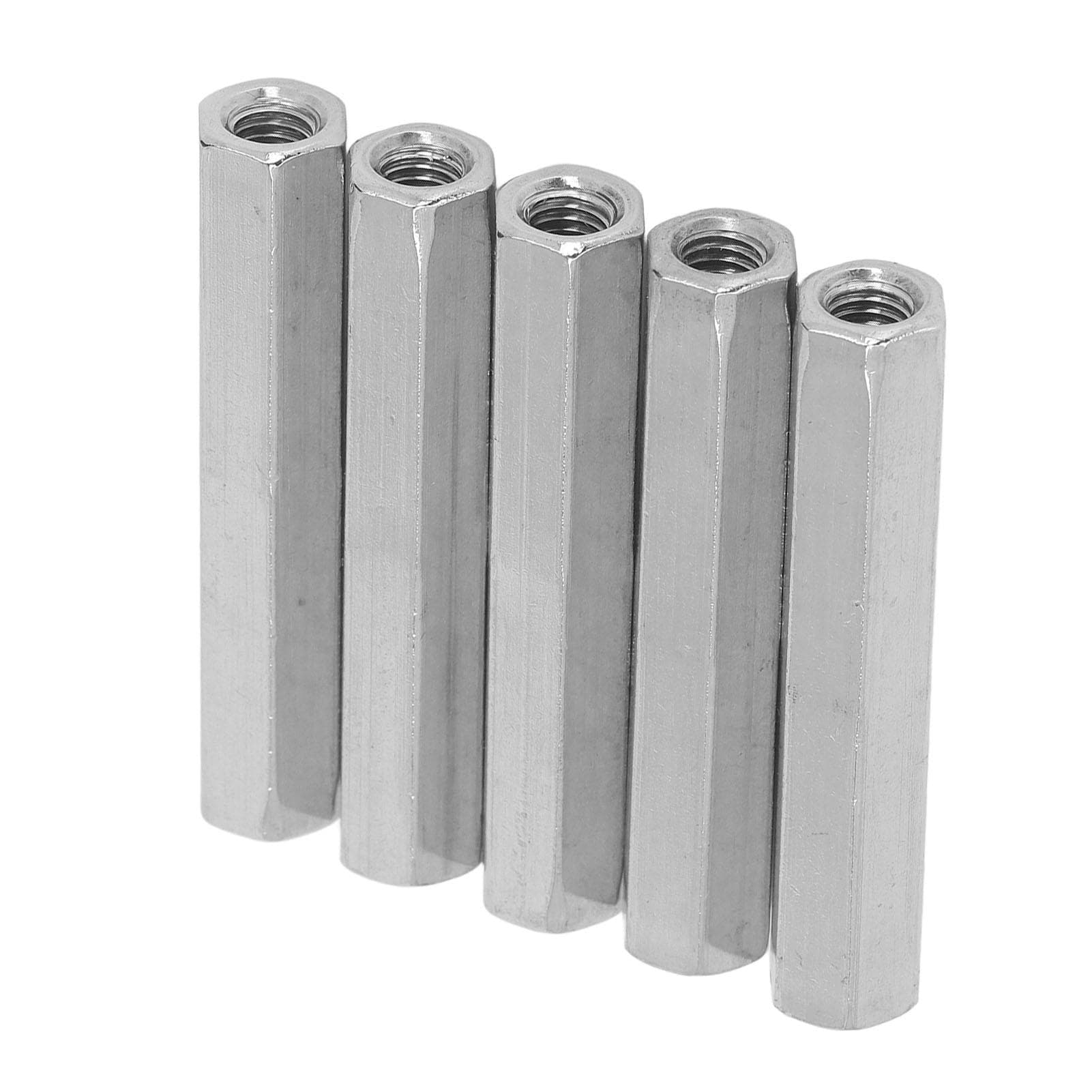 5 Pcs Hex Coupling Nut M8x1.25 75mm Length 304 Stainless Steel Hex Connection Nuts for Bolt Stud