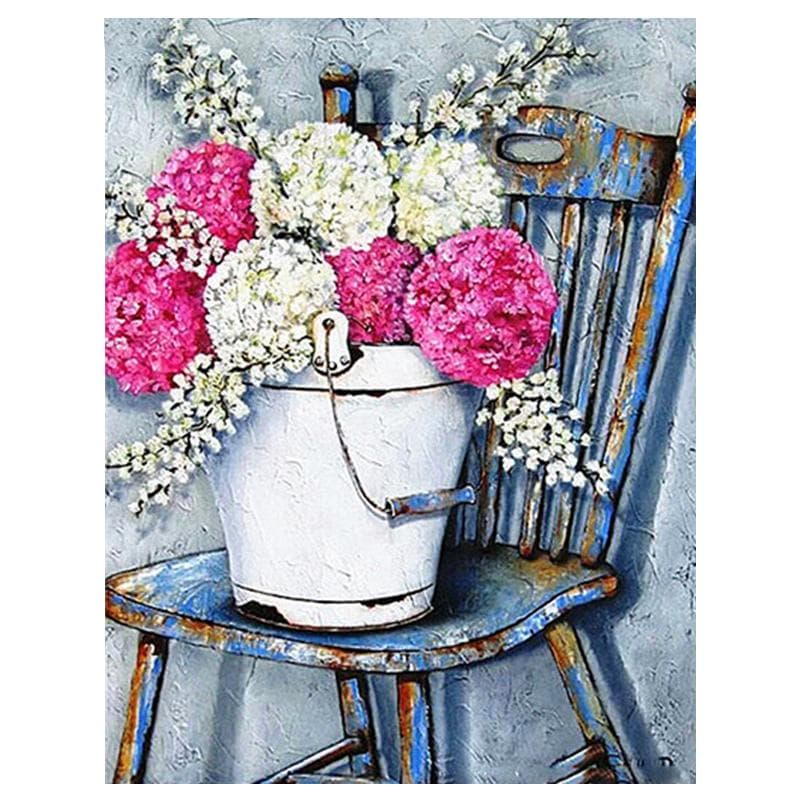 diy round Diamond Painting Arrival Flower 5D Diamond Embroidery 20X30CM