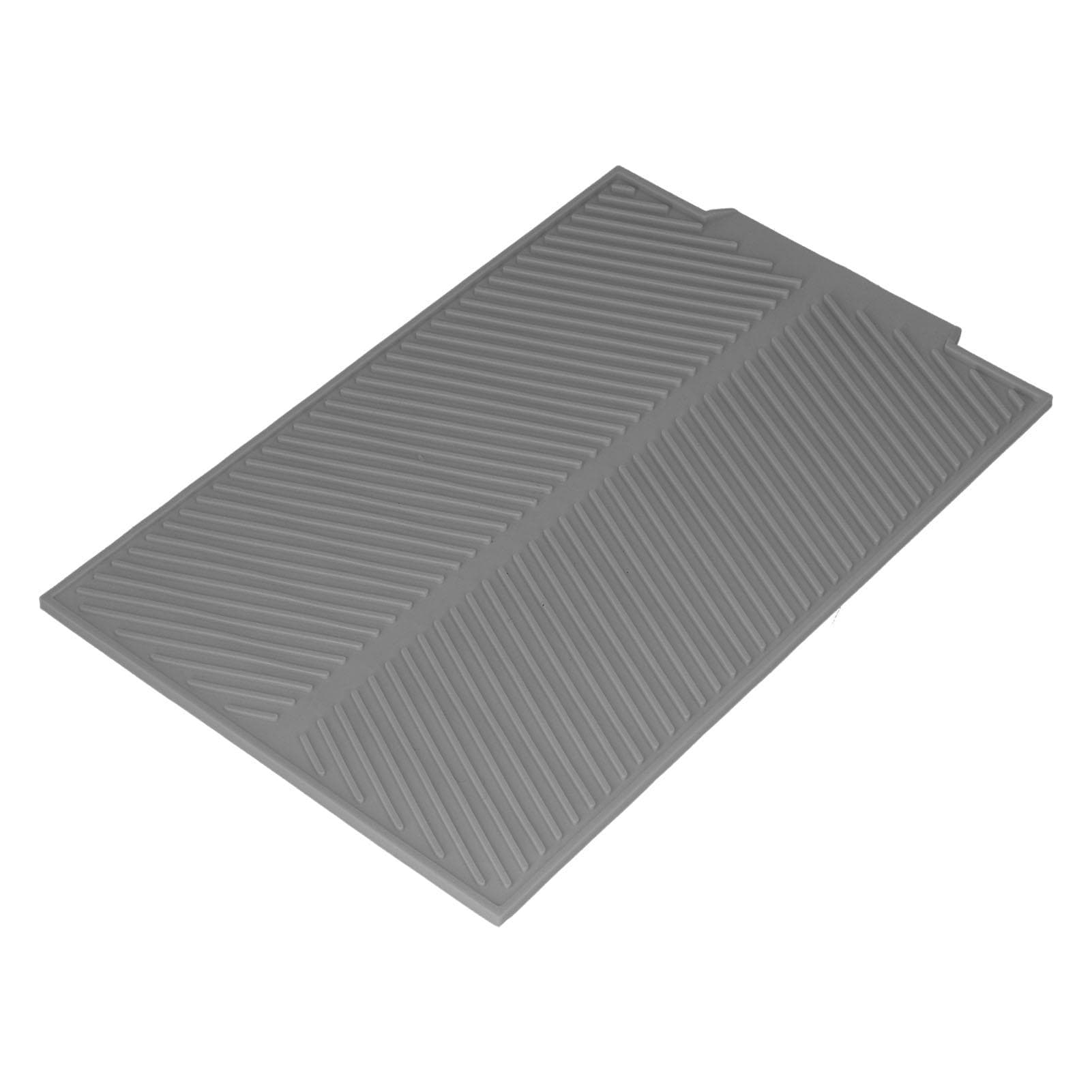 Drainable Heat Insulation Pad Silicone Table Placemat Pot Bowl Dish Mat Kitchen GadgetsGray gray