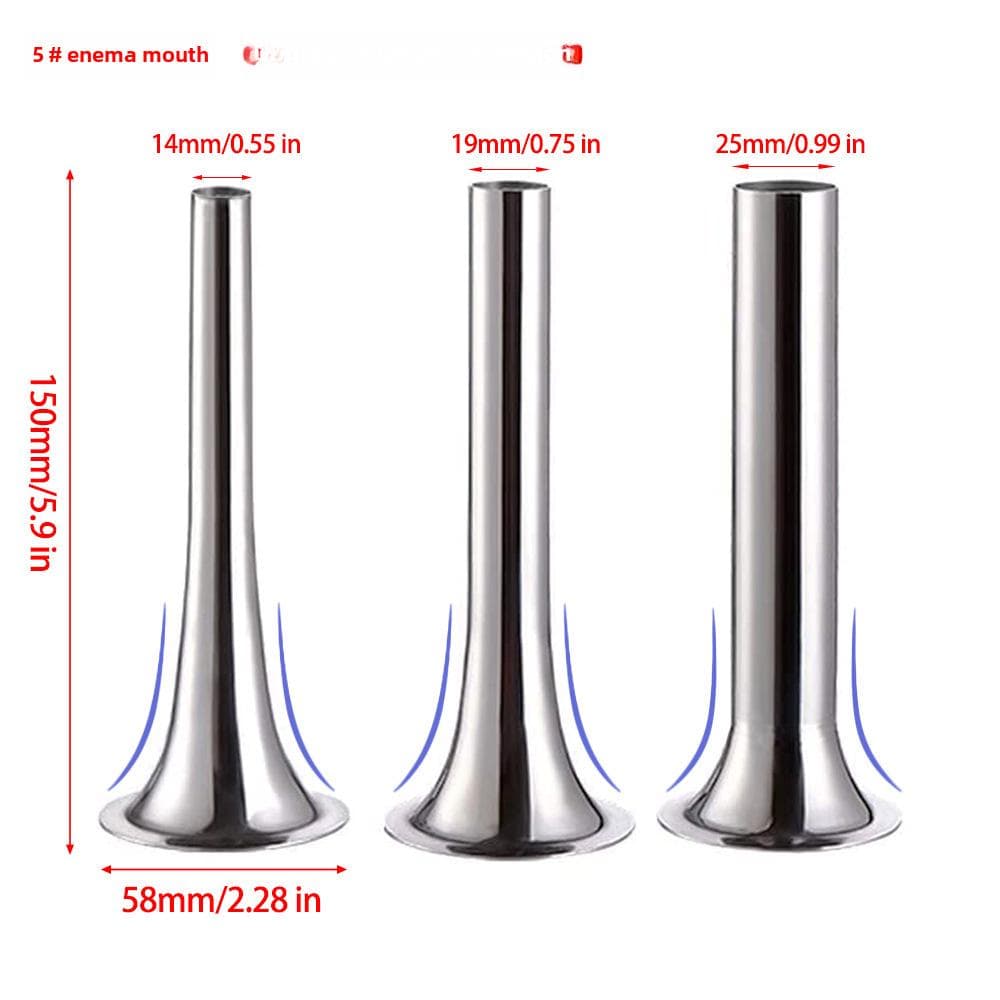 Stainless Steel Meat Grinder Accessories: Knife, Blade, Hole Plate, Sausage Stuffer, and Grinder Rod. Stainless Steel 420