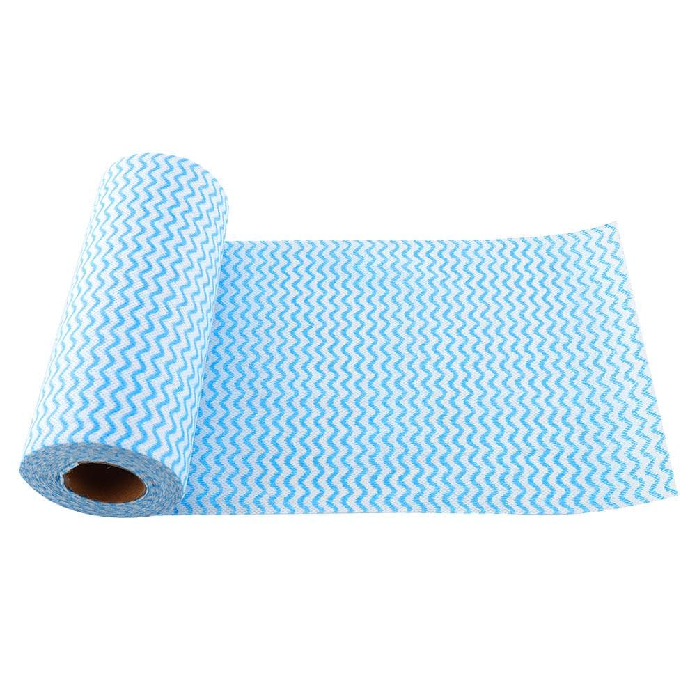 50pcs Disposable Non stick Oil Non woven Duster Dish Cloth  Hand Towel for Kitchen (Orange) blue