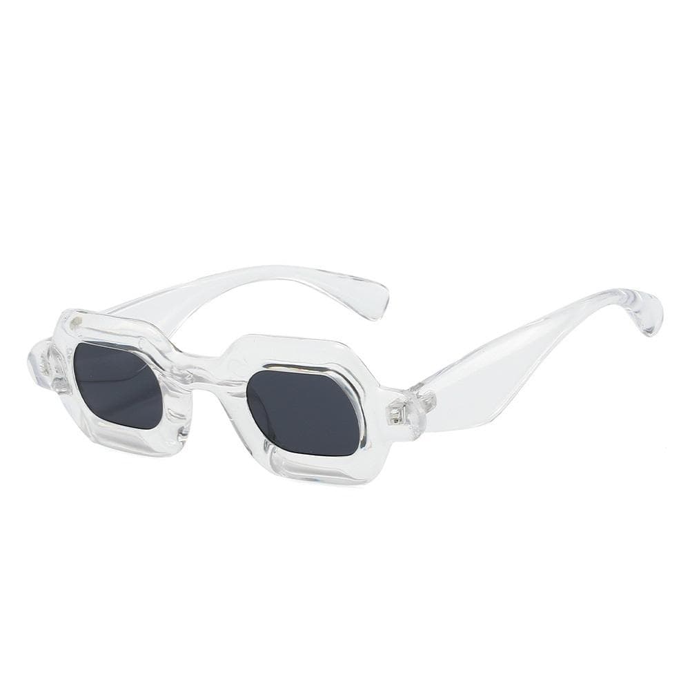 NEW Punk Square Sunglasses Women Men Y2K Hip Hop Gradient Frame UV400 Unisex Shades Beach Eyewear Luxury Holiday as picture