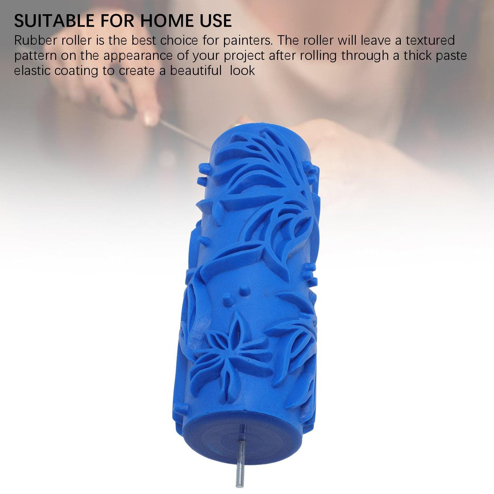 Pattern Paint Roller 5in Brush Sleeve Texture Stencil for Walls Ceiling Decorative Coating
