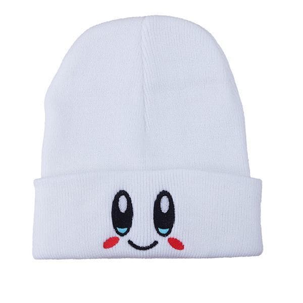 1Pc Autumn and Winter Leisure Cartoon Cute College Style Knitted Hat Unisex Adult Children Hat Hip Hop Autumn Winter Gift white