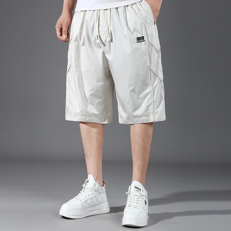 Plus Size 5XL-11XL Summer Oversize Beach Shorts for Men Elastic Waist Casual Shorts Summer Clothes 10XL(150kg-160kg) beige