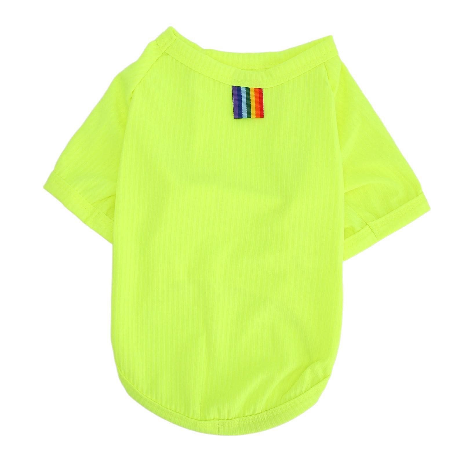 Dog Breathable Shirt Short Sleeve Stretchy Comfortable Dog Short Sleeve T Shirt for Small Dogs M(for 4-6.5kg)