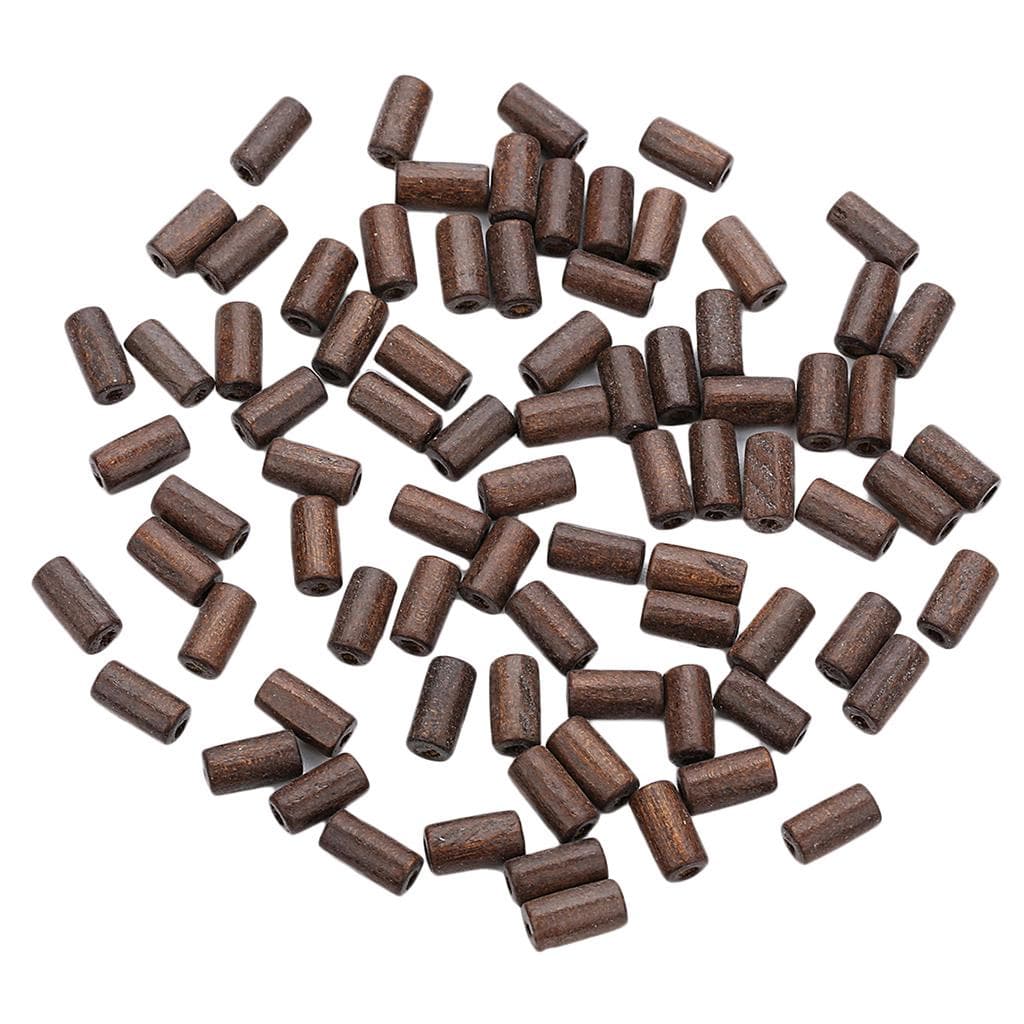 300pcs Natural Wooden Loose Beads Spacers for Jewelry Making DIY Crafts 12x6mm