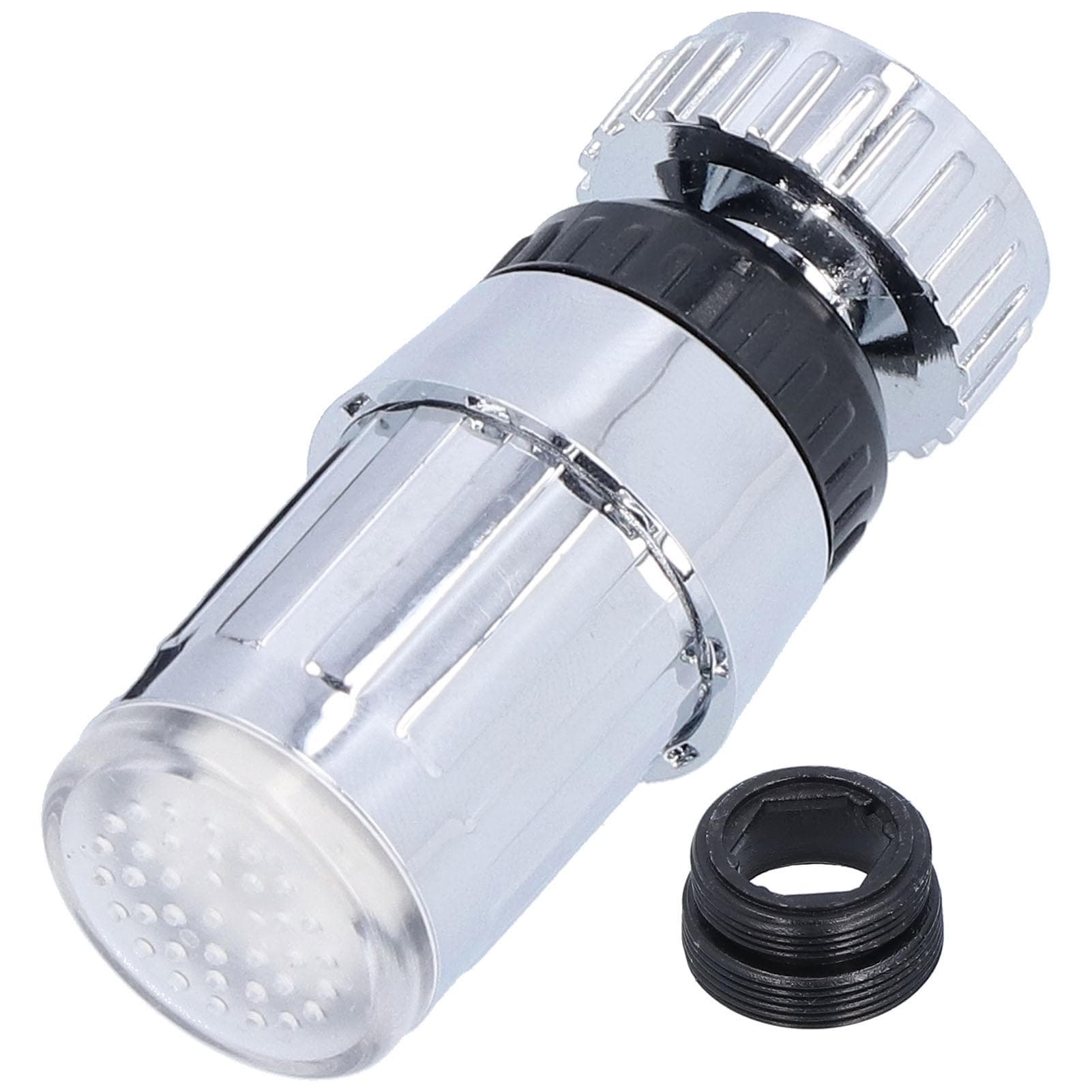 LD8001-B6 Faucet Light LED Temperature Control 3-Color 360 Degree Rotating Sprayer Light for