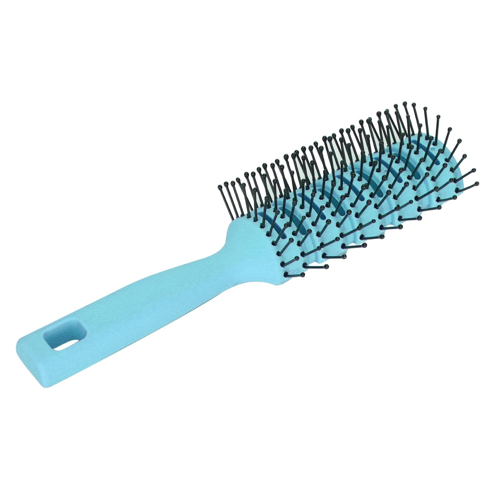 Detangling Hair Brush ABS Anti Static Non Slip Vented Massage Hair Brush with Hanging Hole for Hair blue