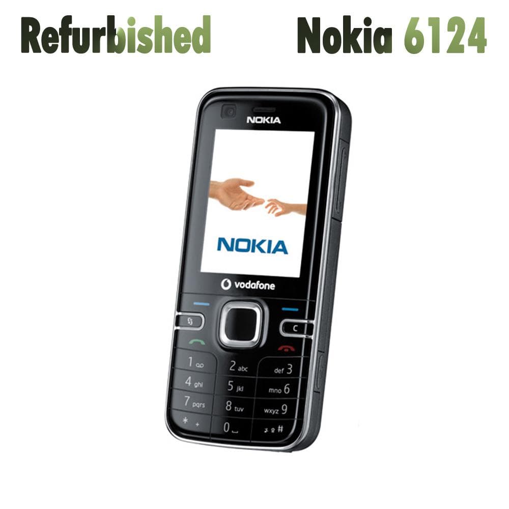 Refurbished Nokia Unlocked Original Nokia 6124 classic GSM Mobile Phone With 1 SIM 1 Battery 1 Charger blue