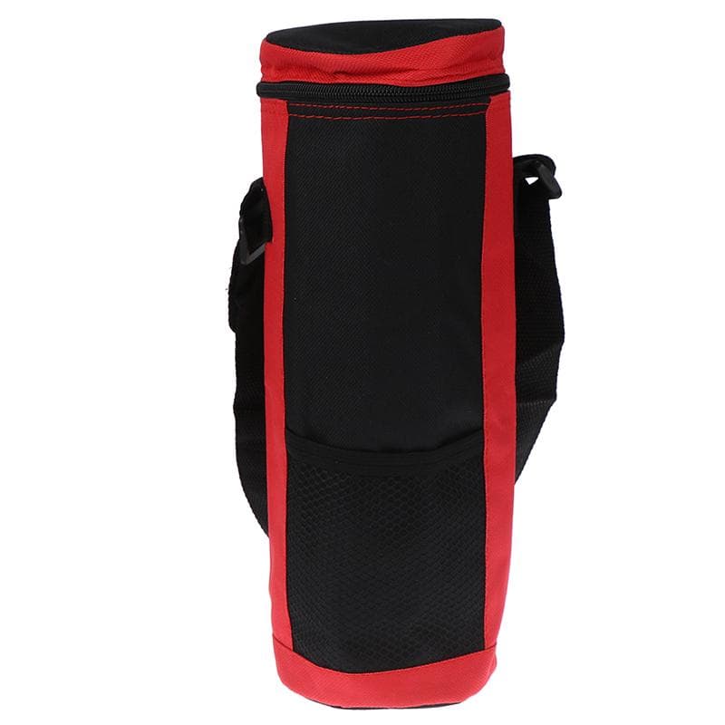 1Pc Latest Insulated Holder Carrier Cover Pouch for Travel Versatile Water Bottle Cooler Tote Bag red