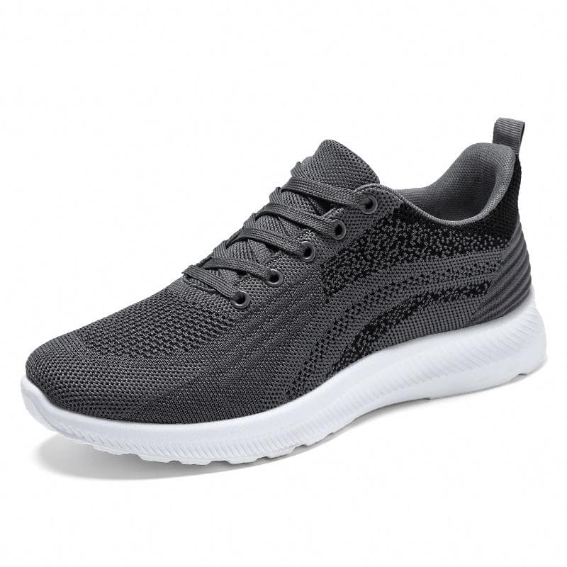 Shoes Men's Spring New Casual Men's Shoes Flying Woven Breathable Single Shoes Korean Style Lace-up Sneakers 44