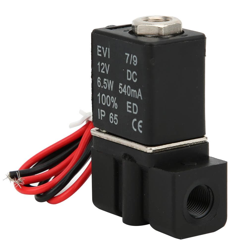 Fast Response Plastic Electric Solenoid Valve 12V DC 2 Position 2 Way Air Water OilG18