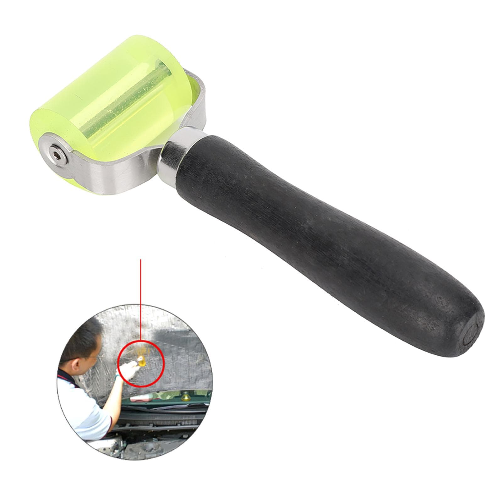 Leather Edge Roller DIY Hand Made Pressure Silicone Wheel Leatherworking Accessories 50MM