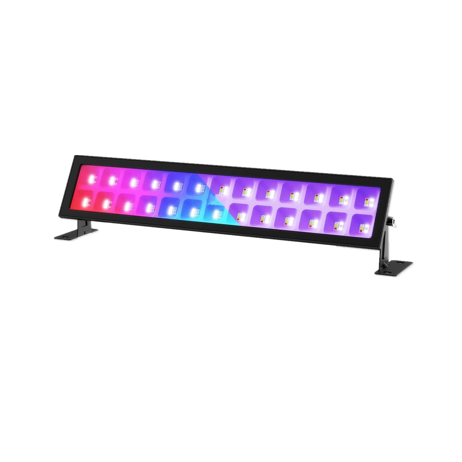 48W 72LEDs RGB Light UV Black Light Wall Washer UV Light Bar Wash Light Stage Lights for Gallery US Plug black