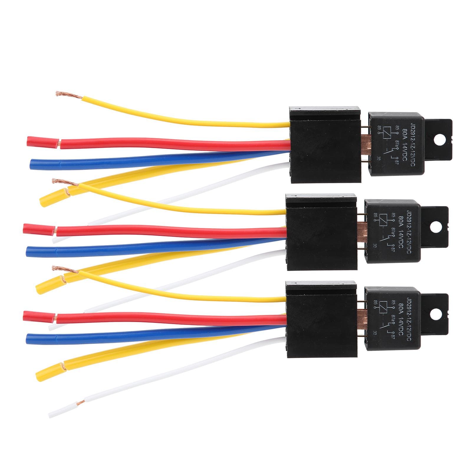 3pcs DC12V 80A LED Flasher Relay Waterproof Shockproof 5?Pin Car Turn Signal Light Relay