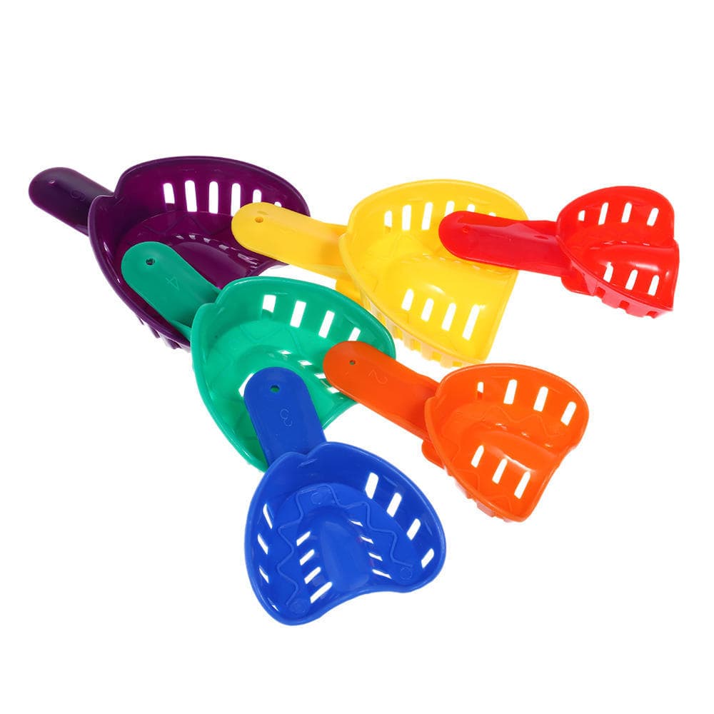 12Pc Dental Impression Tray U Shape Teeth Holder Autoclavable Teeth Molding