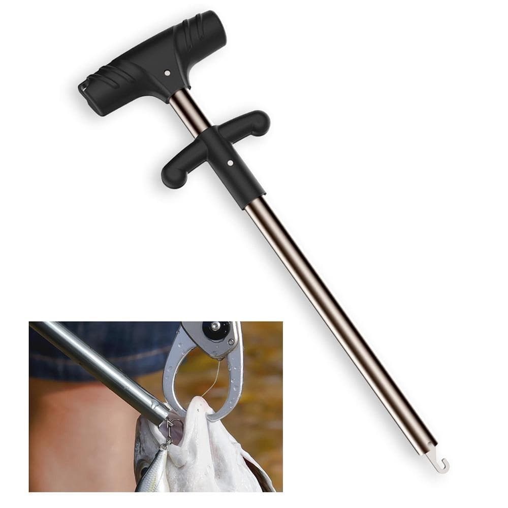 Fishing Hook Remover with Squeeze Puller Handle Fishing Hook Extractor Puller Fish Hook Tool black