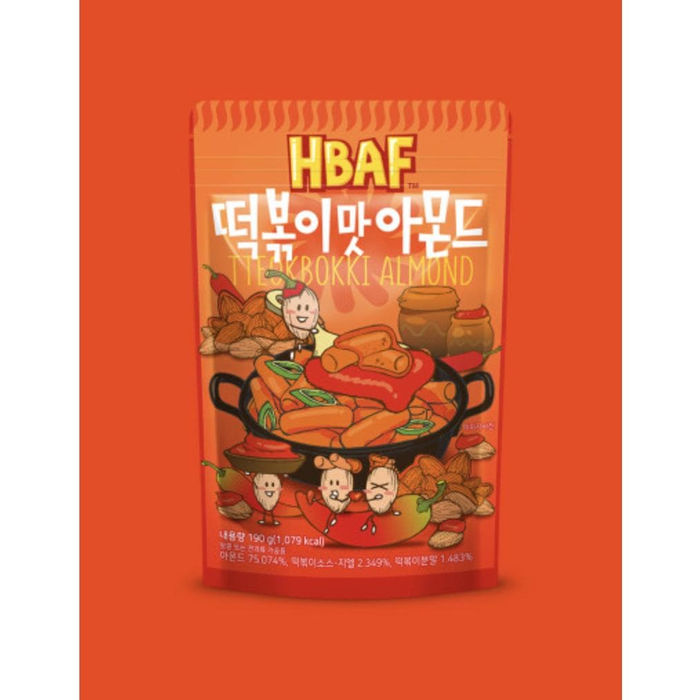 HBAF Seasoned Almonds&Cashewnut 170g/190g (35 Floavors) #Tteokbokki Almond
