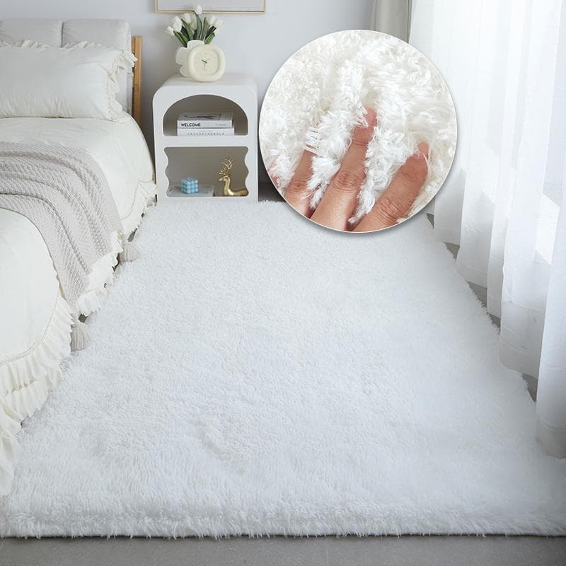 Cute Plush Carpet For Bedroom Chair Mat Soft Fluffy Rug Living Room Girl Room Decoration Bathroom Shaggy Mat 100x200cm