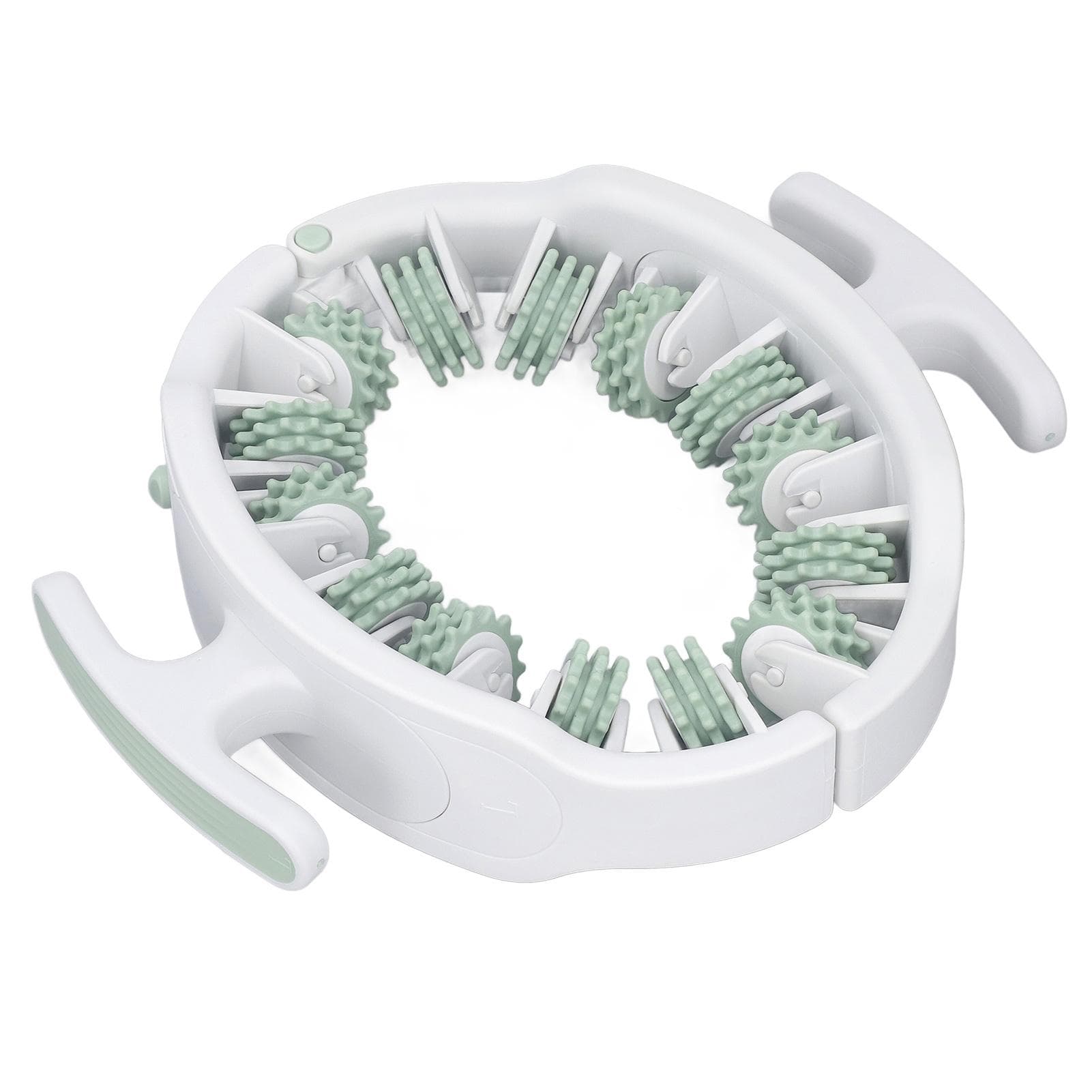 Manual Cellulite Massager Detachable Handle Adjustable Manual Ring Massager Roller for Home Yoga
