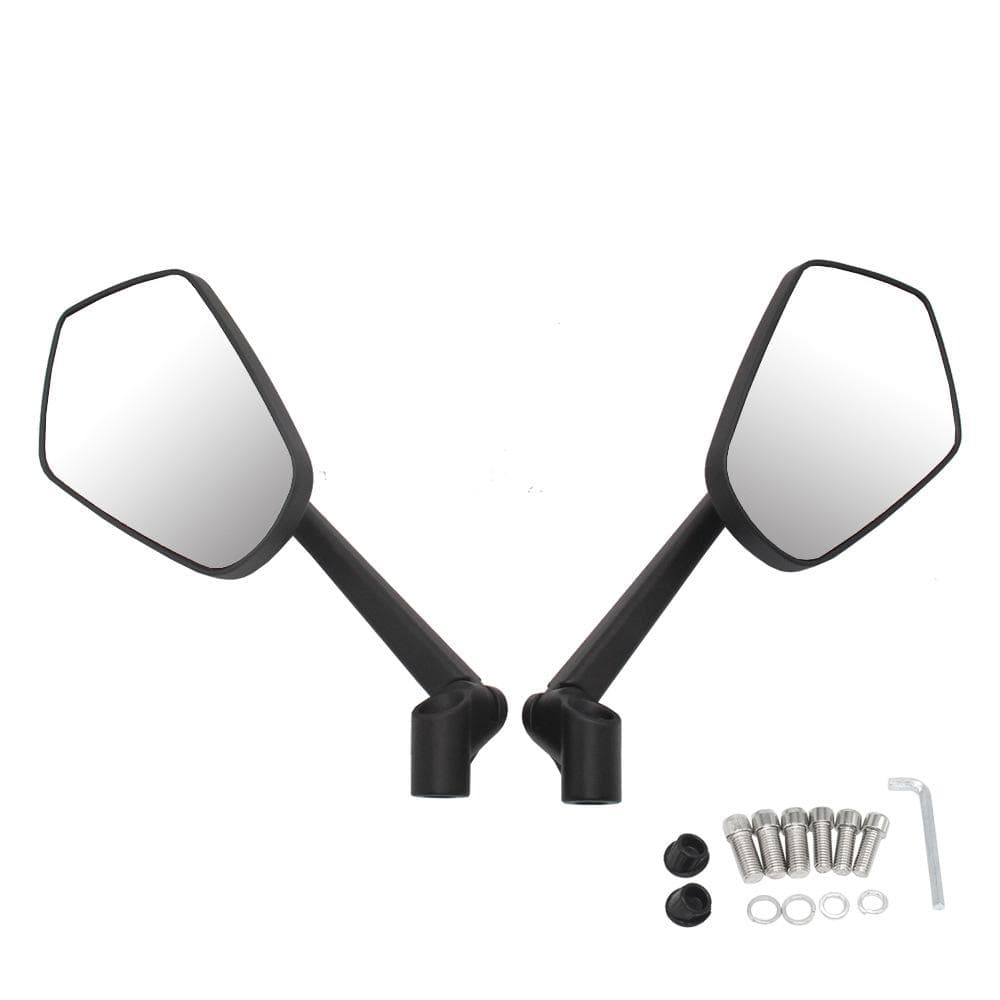 Aluminum Alloy Motorcycle Rearview Reflective Mirrors Rear View Handlebar Mirrors Rearview Mirror black