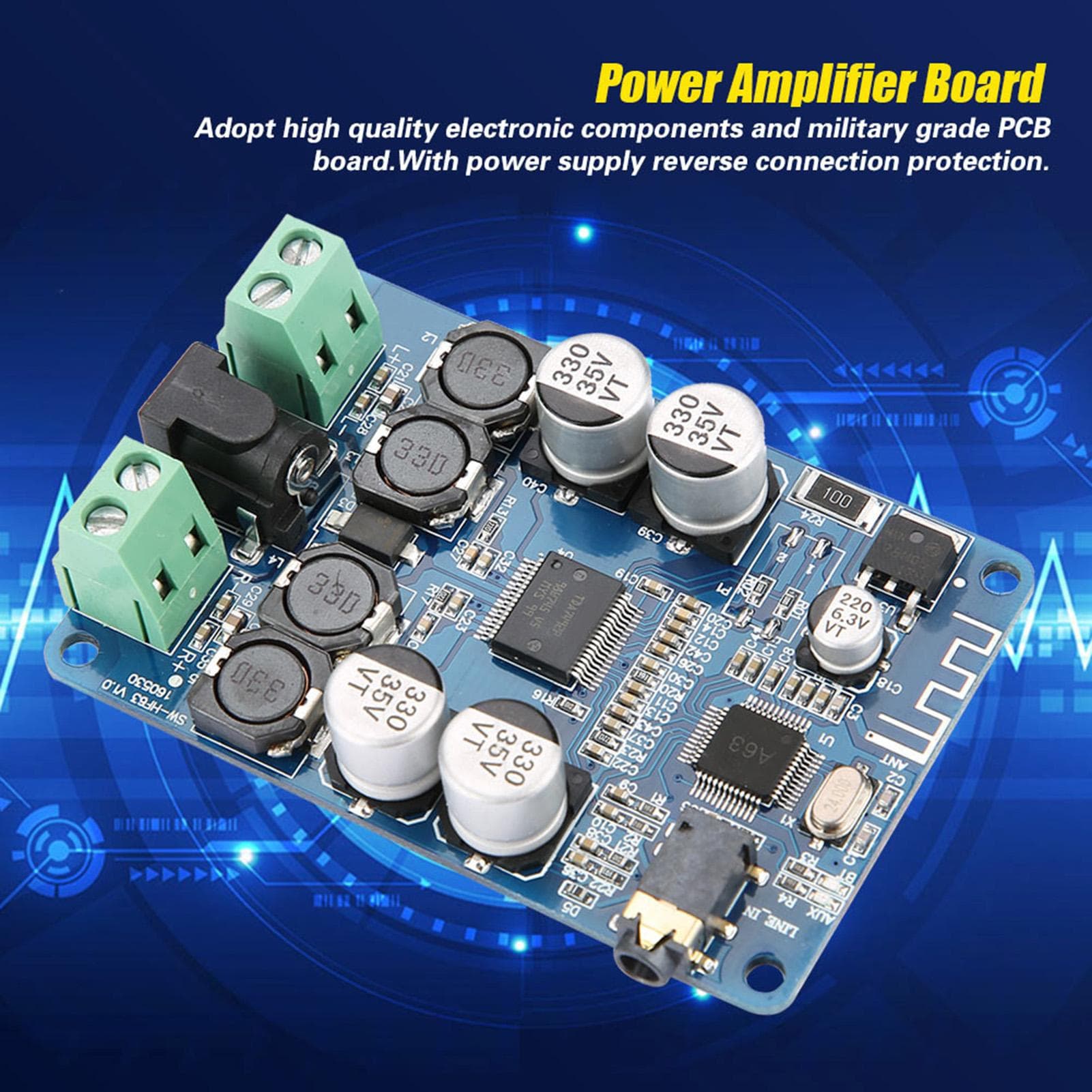 TDA7492P 2x25W Bluetooth V2.1 Audio Power Amplifier Board with AUX Interface HW?893