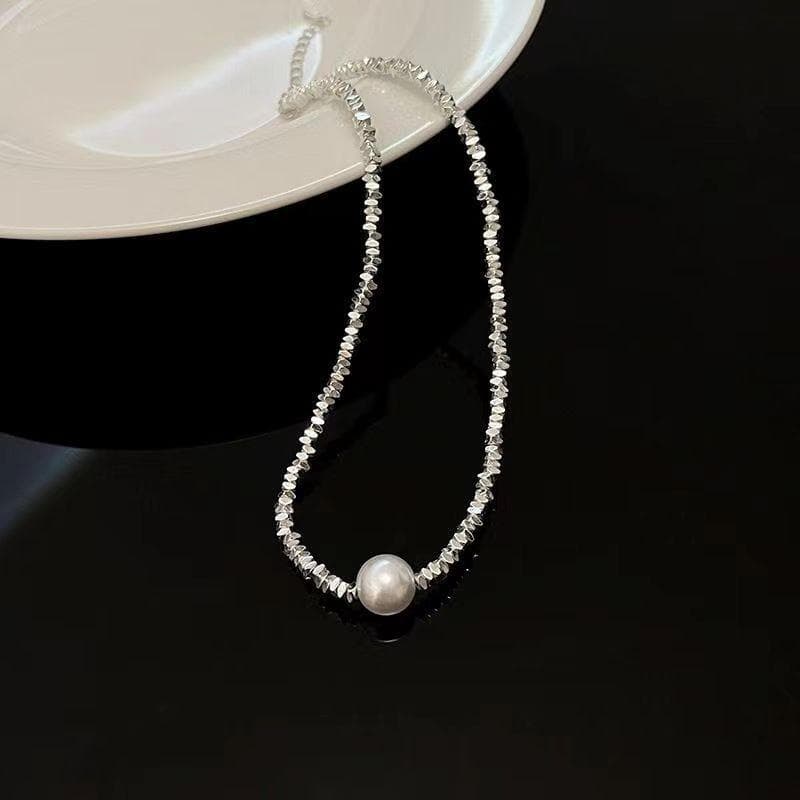 Fashion Silver Color Sparkling Clavicle Chain Choker Necklace For Women Jewelry Wedding Party Birthday Gift 1pc