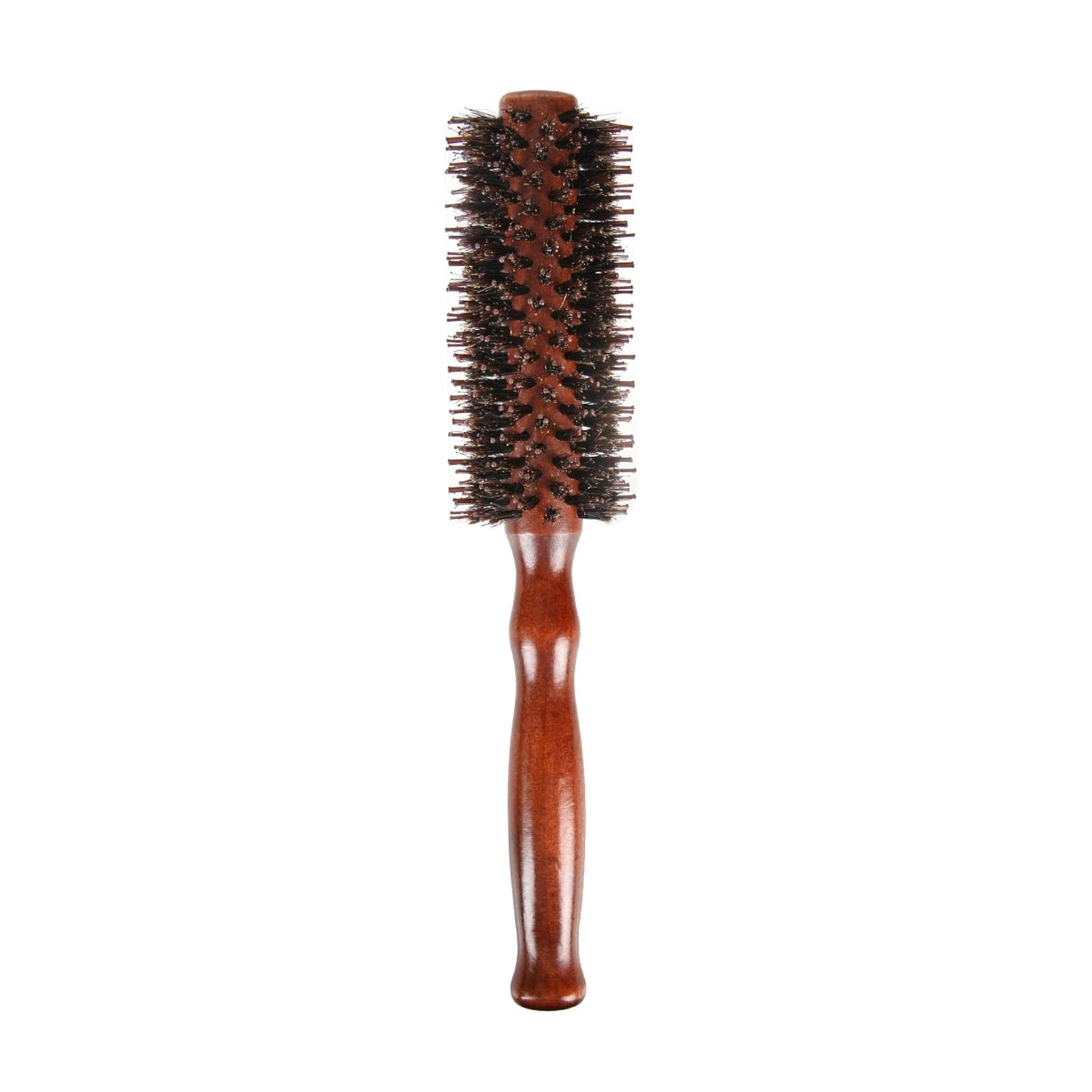 Round Brush for Blow Drying Curling Hair Styling Brush Anti-Static Roller Hairbrush Hair Comb for type14 brown