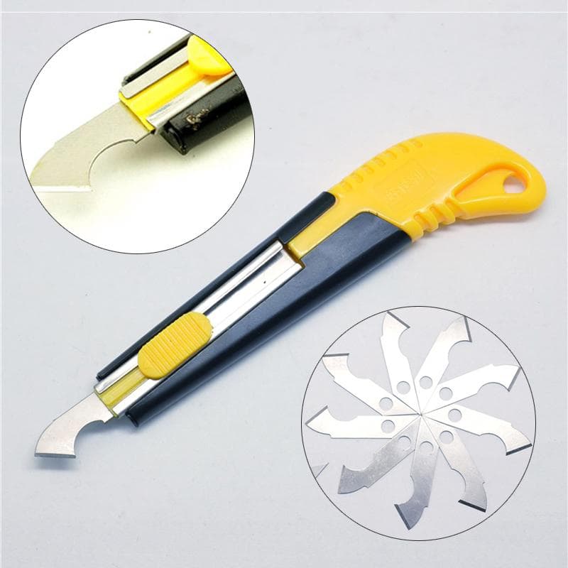 PVC Acrylic Plastic Sheet Perspex Cutter Hook Cutting Tool With 10 Spare Blades