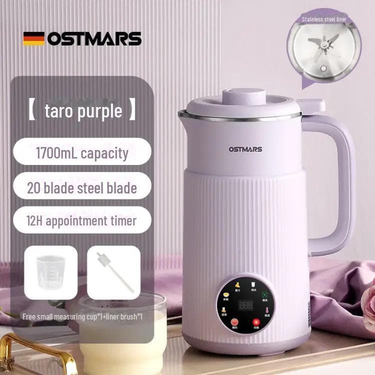 OSTMARS German Soy Milk Maker: Compact, Fully Automatic, Multifunctional Wall-Breaking Machine - No Cooking or Filtering Required