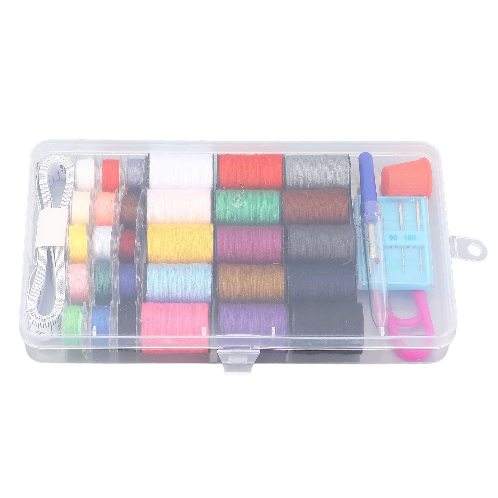 Sewing Box Kit with Accessories Hand Tool Organizer Repair Storage Container Home Travel Portable