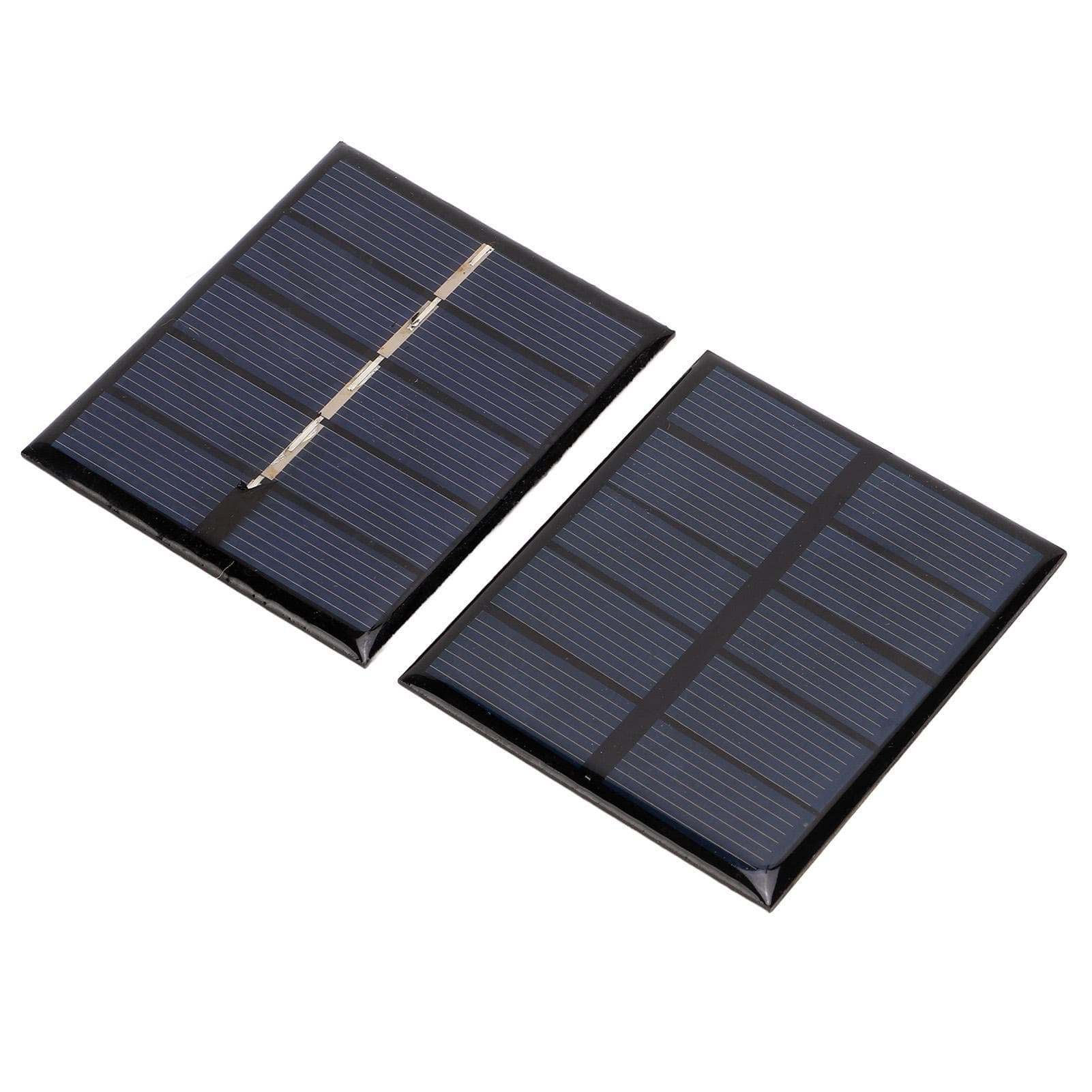 2Pcs Solar Panel 0.5W 2.5V DIY Protable Polysilicon Solar Panel Charger for Low Power Electrical