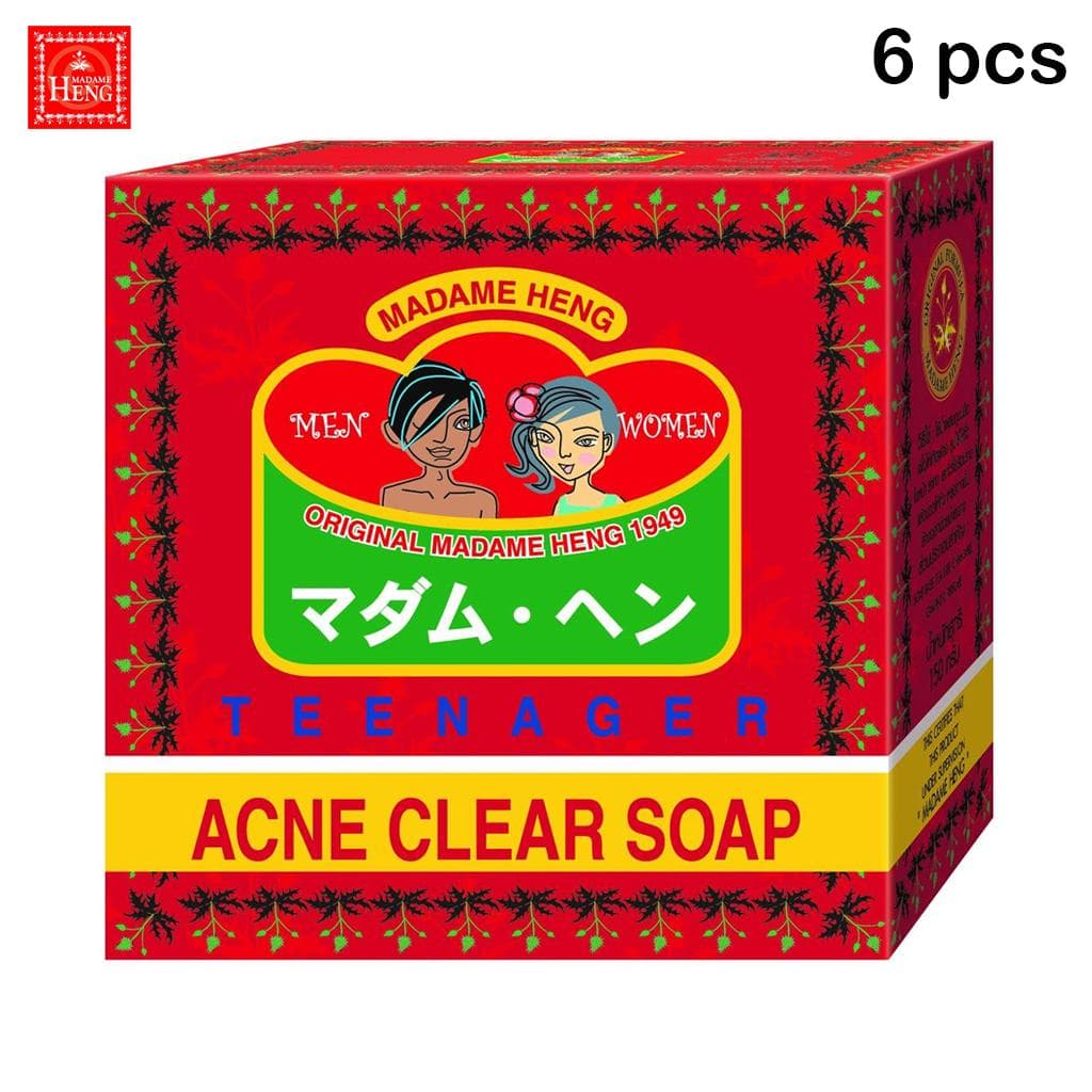 Madame Heng Original Teenager Acne Clear Soap 150 g x 1 pc / 3 pcs / 6 pcs - Thai Skin Care 150 g x 6 pcs
