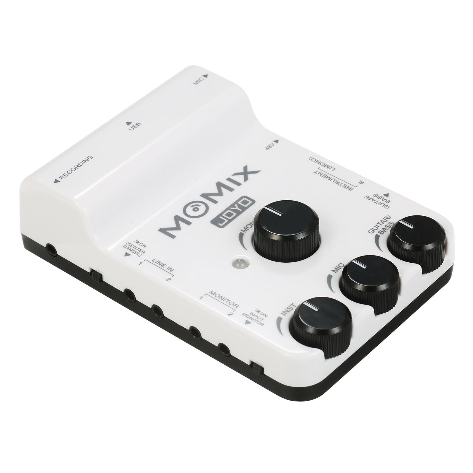JOYO MOMIX USB Audio Interface Mixer Portable Audio Mixer Professional Sound Mixer for PC white