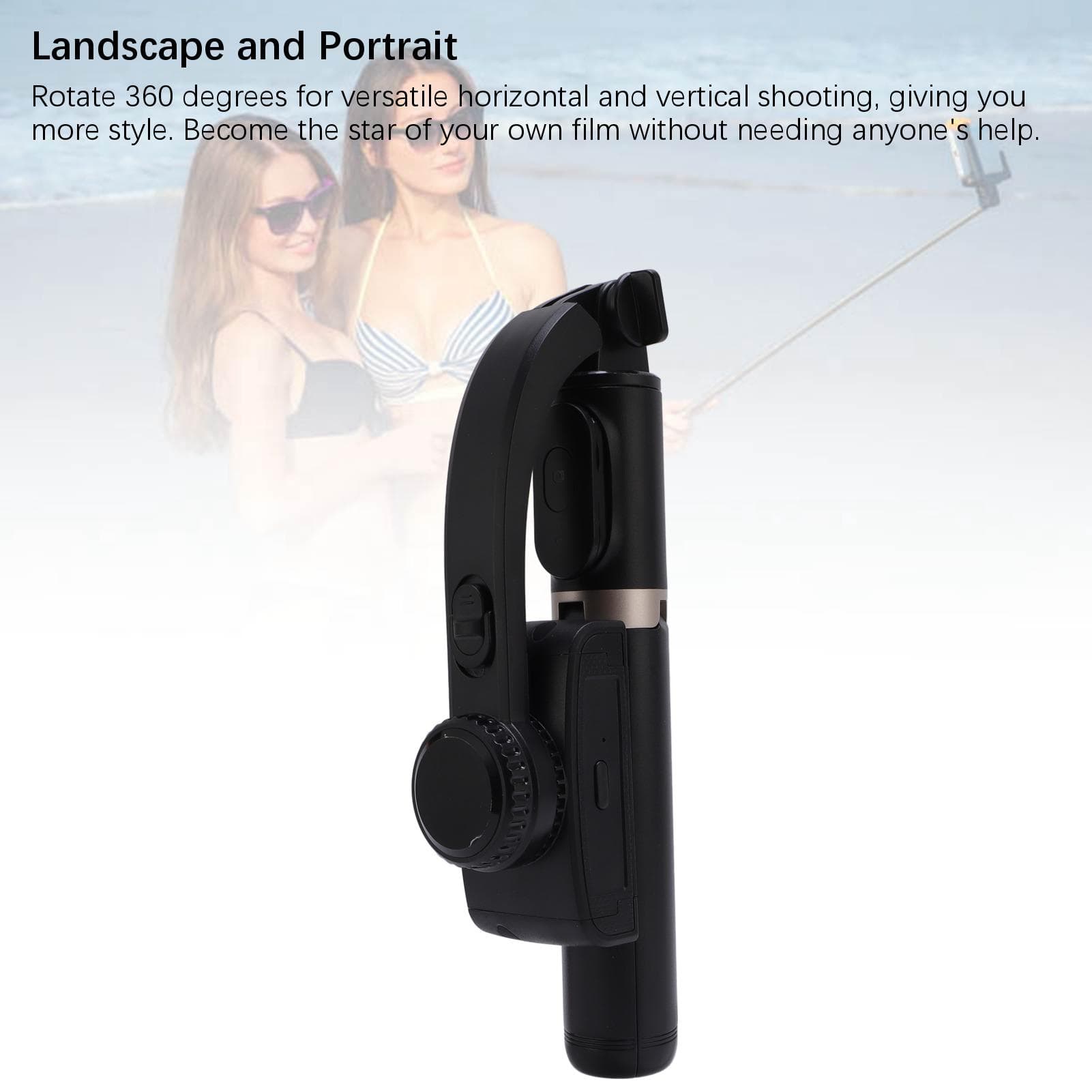 Handheld Phone Stabilizer Tripod Selfie Stick Anti Shake Single Axis Stabilizer Built In Extension