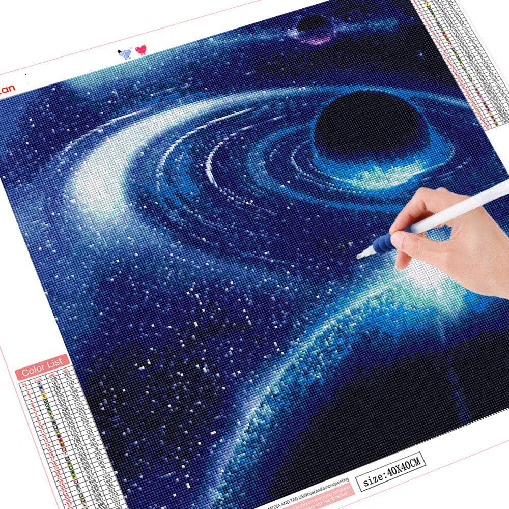 5d Diamond Painting Planet Home Decoration DIY Embroidery Landscape Picture Handcraft Kit Lover Gift 30x30CM