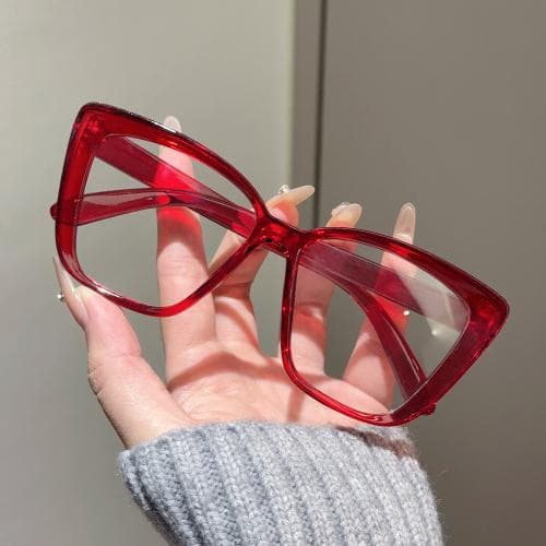 Women Cat Eye Sunglasses Trendy Retro Large Frame UV400 Resin Lens Fashion Sun Glasses for Women