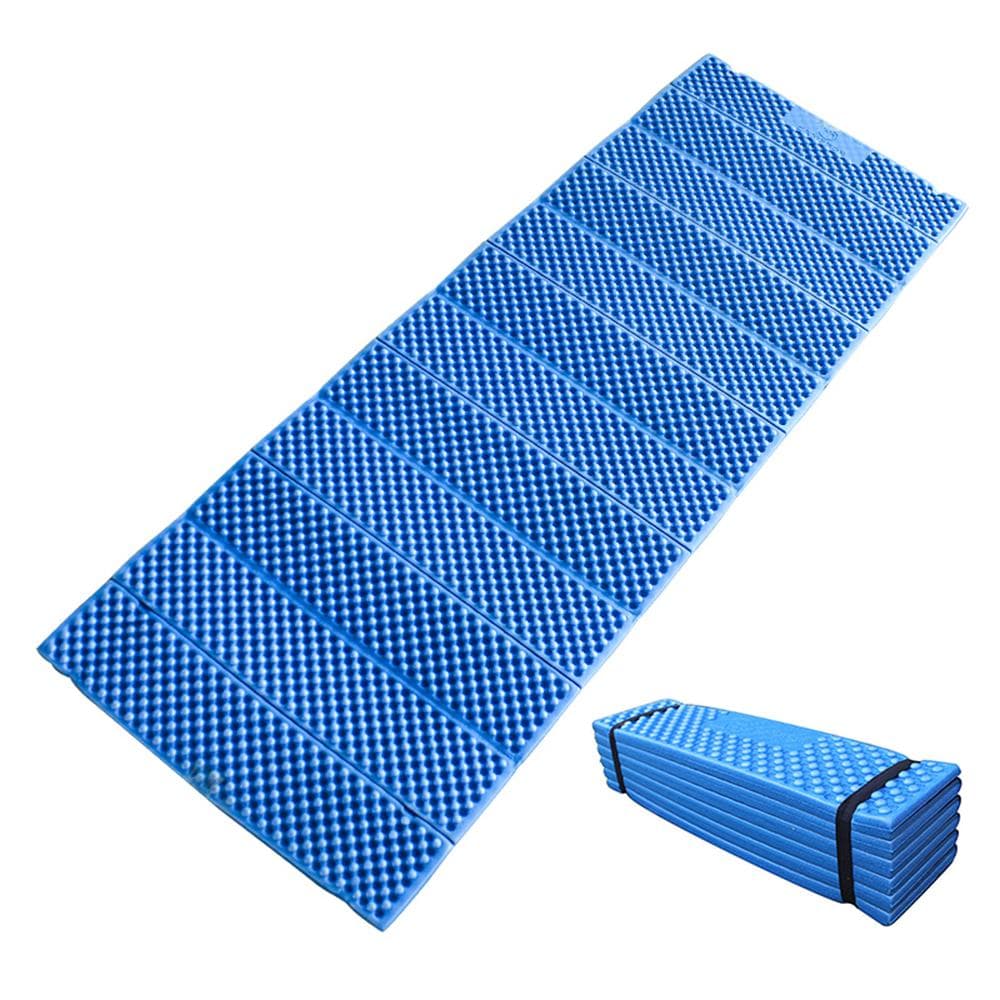 Camping Mat Ultralight Foam Camping Mat Seat Folding Beach Mat Picnic Mat Sleeping Pad Outdoor Mattress blue