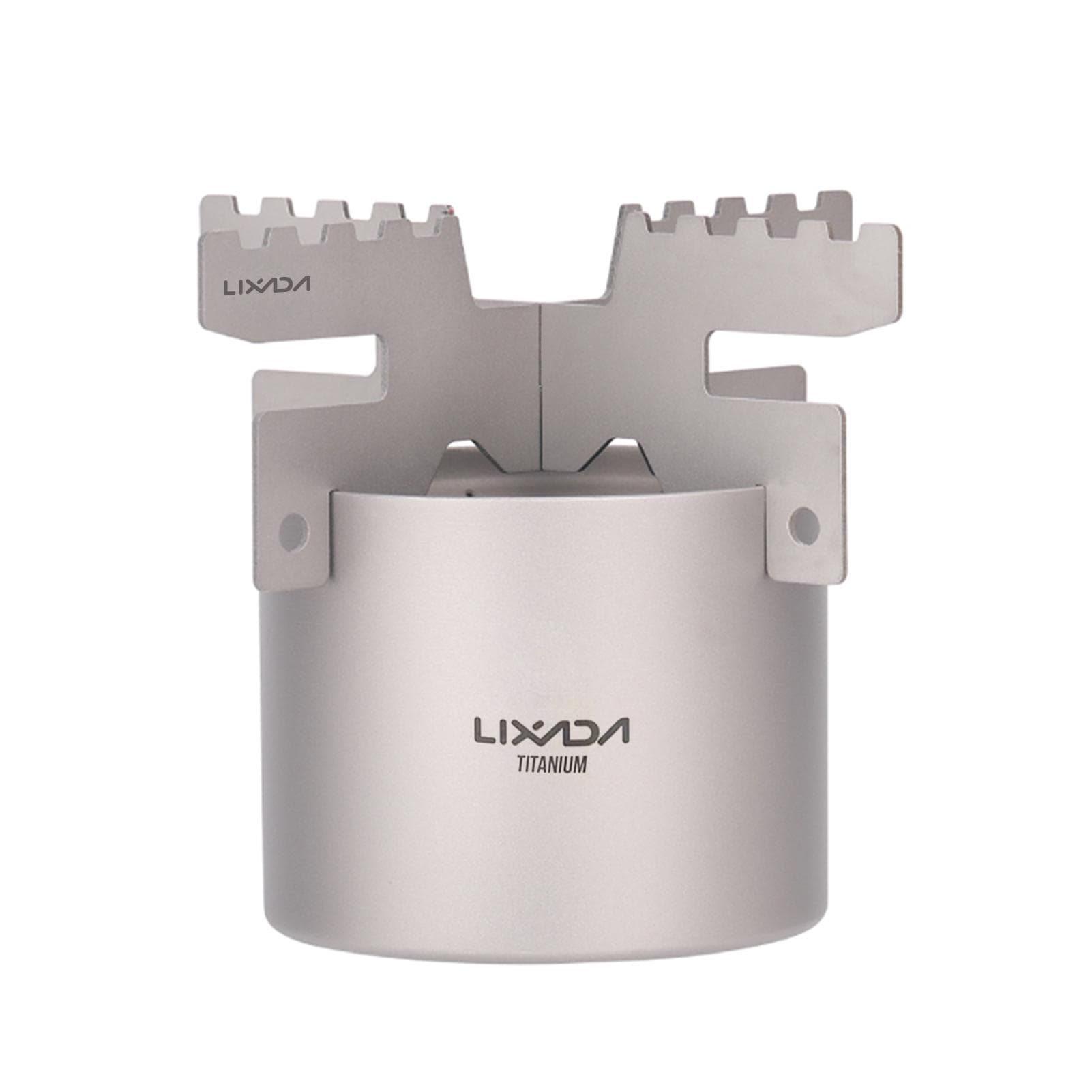 Lixada Mini Alcohol Stove Lightweight Titanium Liquid Spirit Alcohol Stove Furnace with Cross Stand Alcohol Stove with Stand