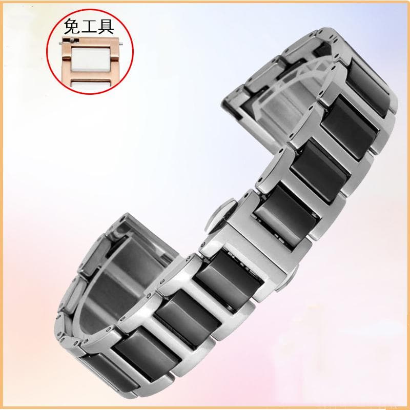 Ceramic Bracelet in stainless steel watchband 12 13 14 15 16 17 18 20 22mm watch strap women man fashion wristwatches band 22mm