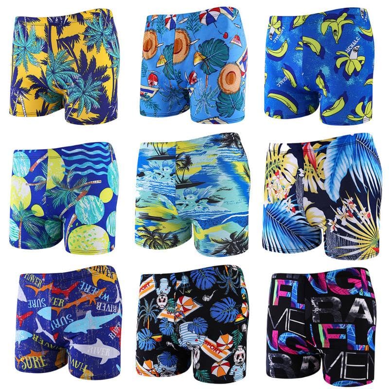 Mens New Printing Swimming Quick Dry Trunks Swimwear Quality Beach Summer Holiday Shorts L