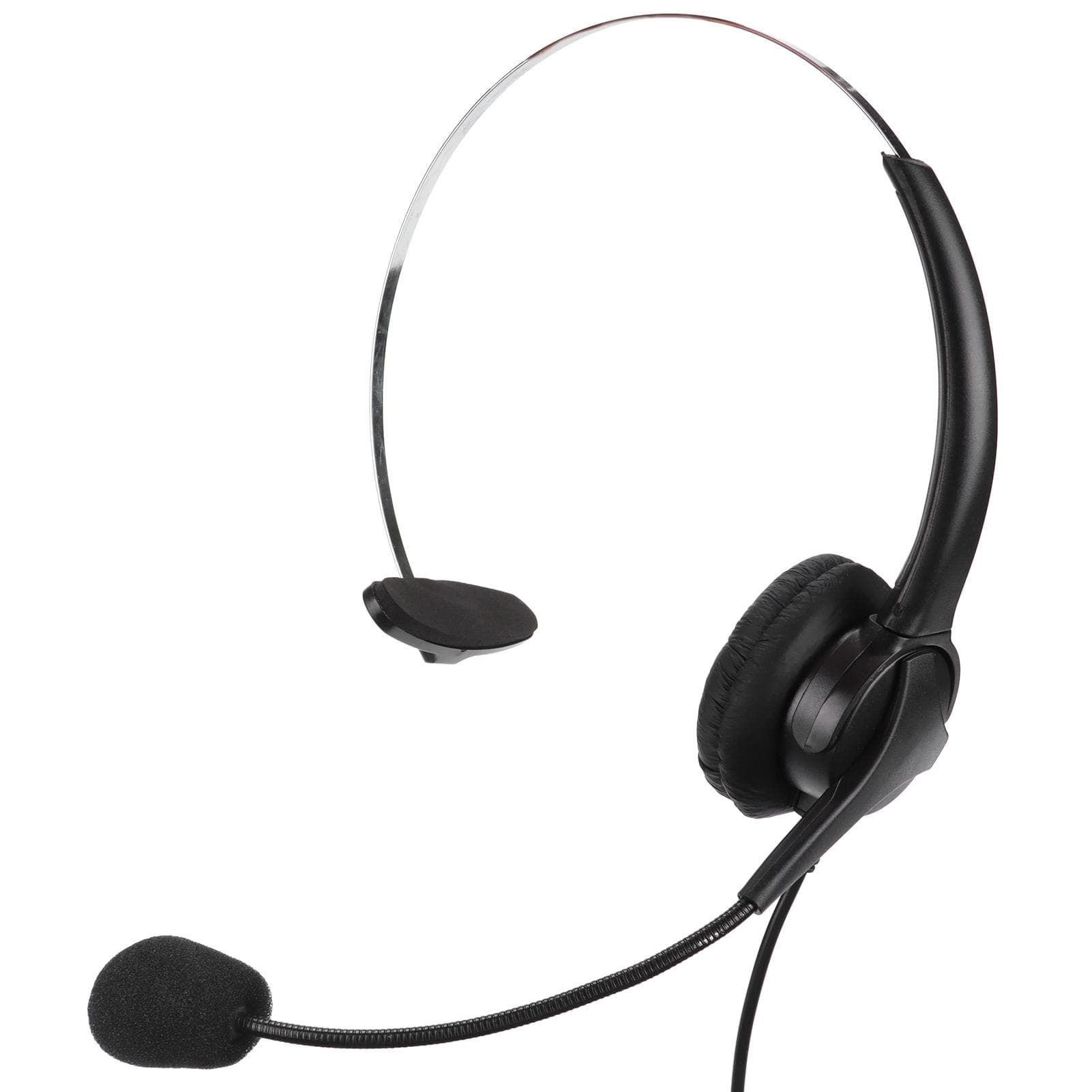 RJ9 Telephone Headset Call Center Headset Noise Reduction Wired Professional Mono Headset with