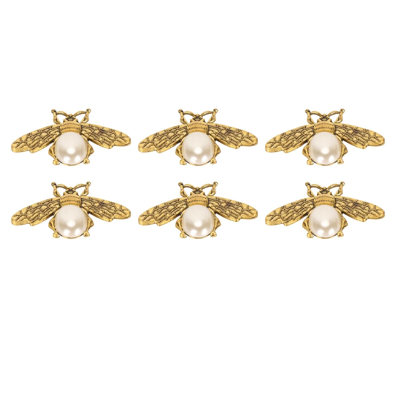 Shoe Clips Detachable Exquisite Bee Shape Decorative Shoe Buckle for High Heels Sandals 6pcs