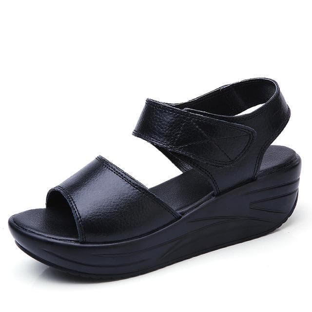 Women Jelly Shoes Medical Girl's Sandal Shock Absorber Sandals Summer Luxury Woman Flip Flops Choes Tennis 39 black