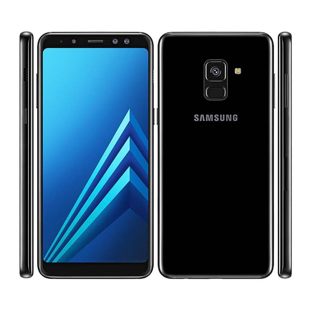 Refurbished Samsung Galaxy A8 (2018) A530F Mobile Phone 5.6 Octa-core 16MP 4GB RAM 32GB ROM With Single 1/2 SIM Simple Set black