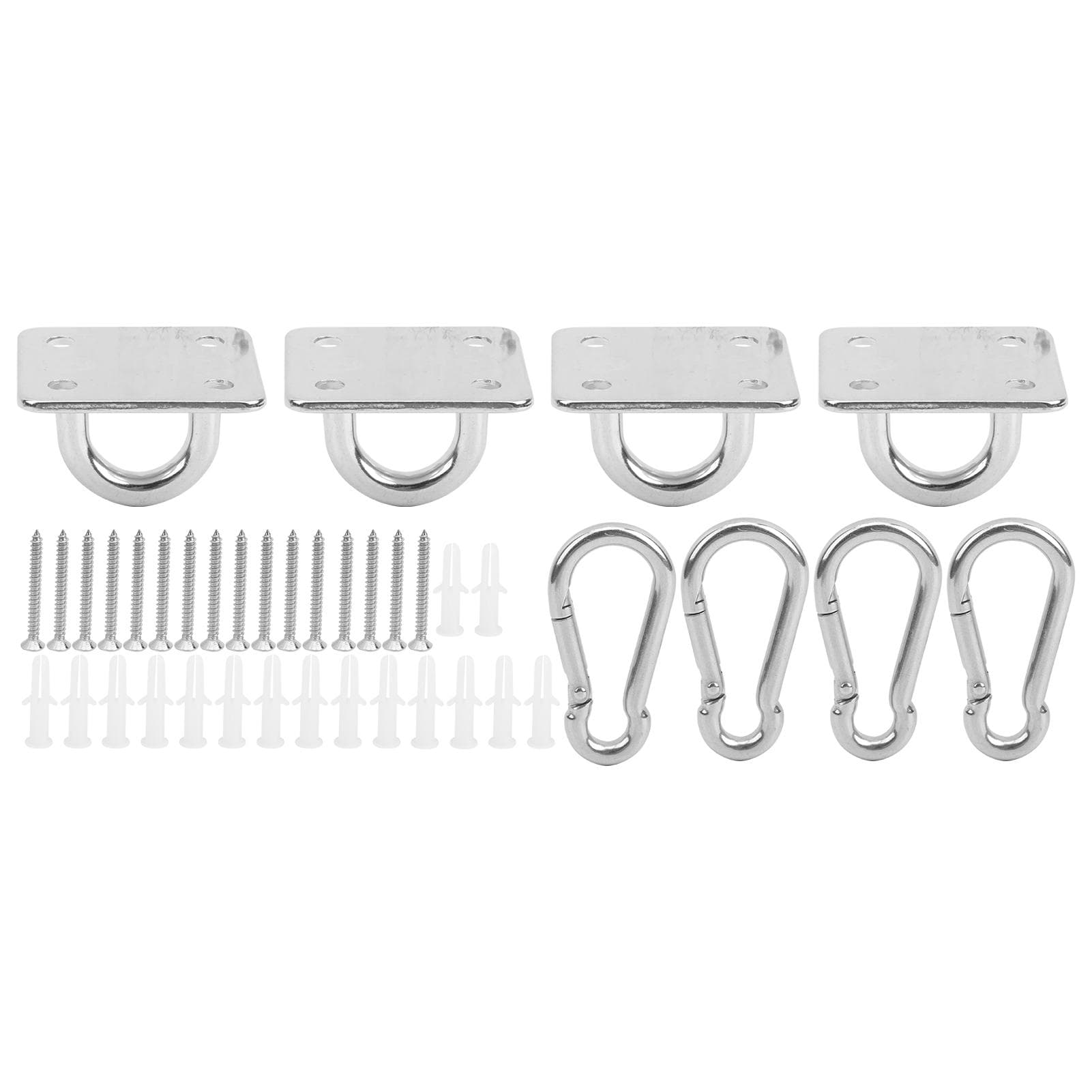Stainless Steel Suspended Ceiling Wall Mount Hanging Plate Fixed Hook Buckle for Hammock